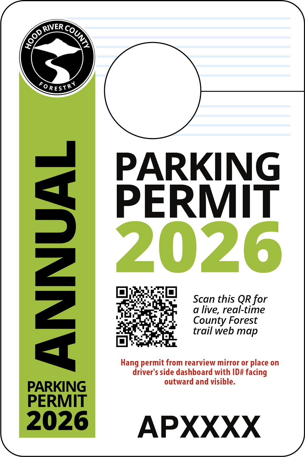 た　US製【 Parking Permit】8枚＠パーミット送料無料 Hood River County Forest Annual Parking Permit | Hood River County